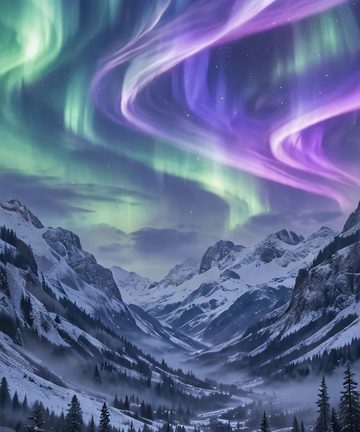 iPhone Duo wallpaper — Aurora Valley