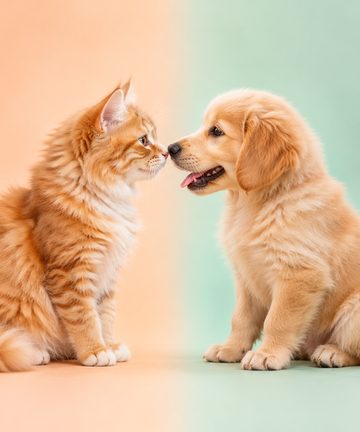 iPhone Duo wallpaper — Cat vs Dog