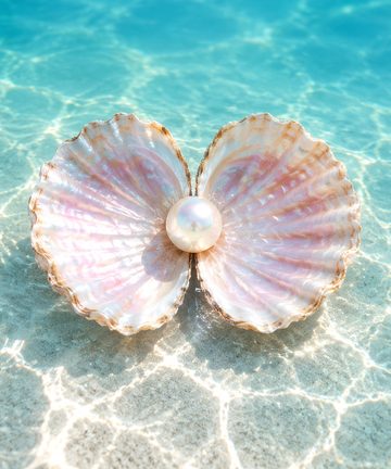 iPhone Duo wallpaper — Clam & Pearl
