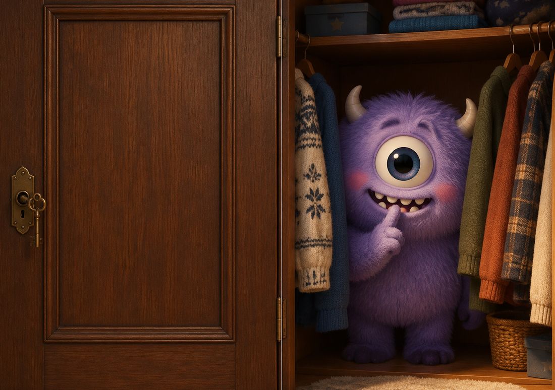 Closet Monster — fondo de pantalla para iPhone Duo