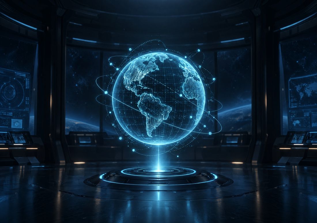 Holo Earth — iPhone Duo wallpaper