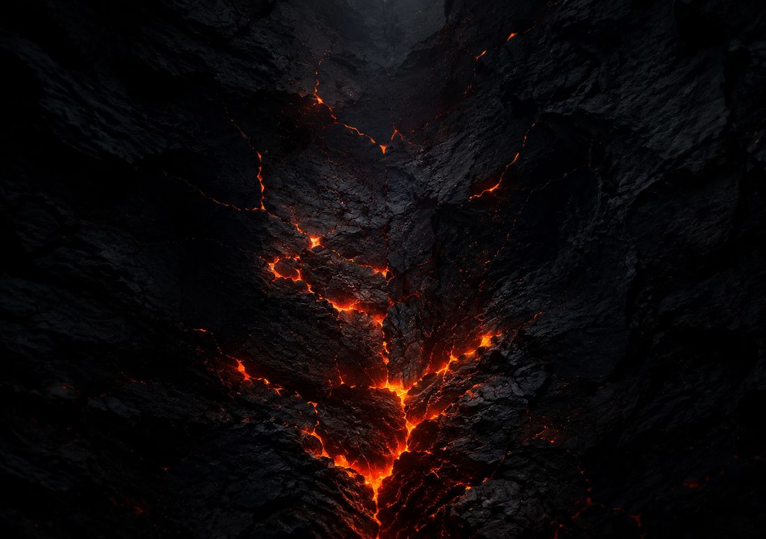 Lava Veins — iPhone Duo wallpaper