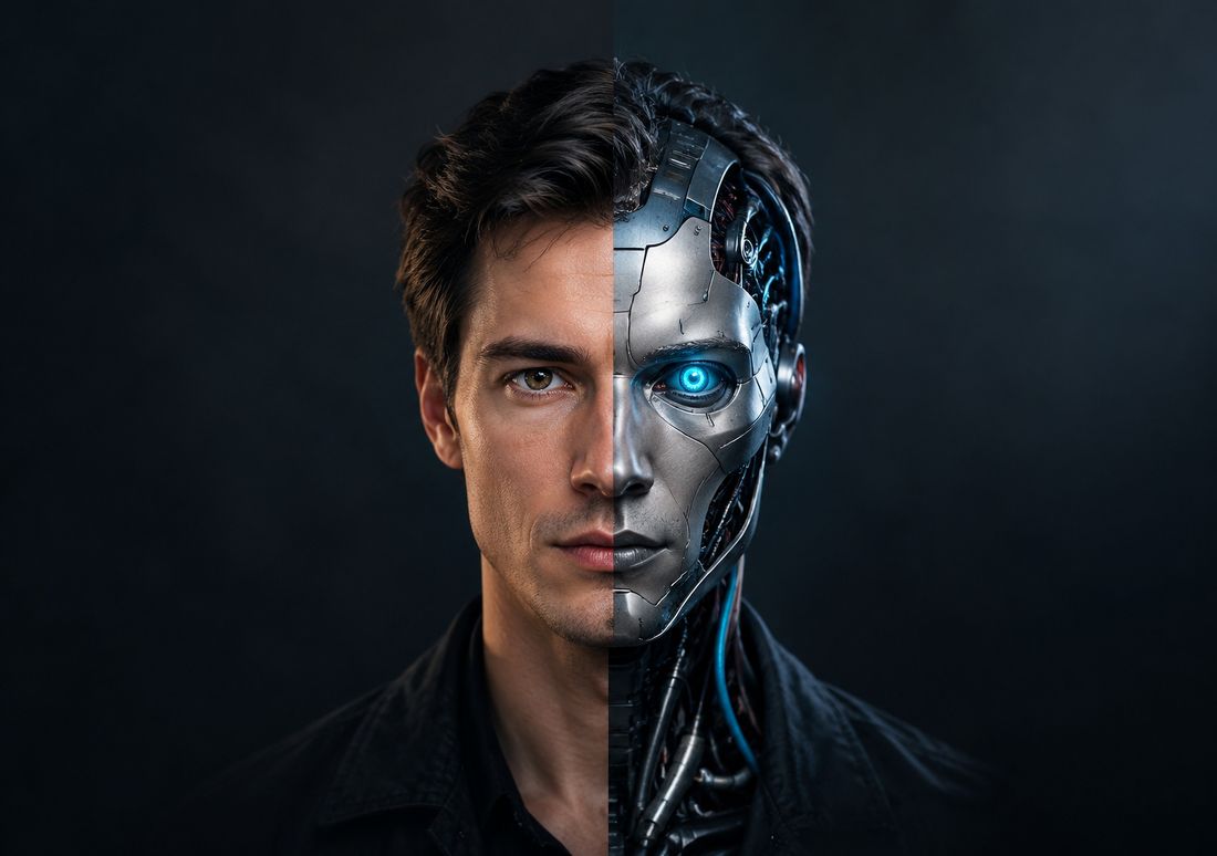 Human / Machine — fondo de pantalla para iPhone Duo