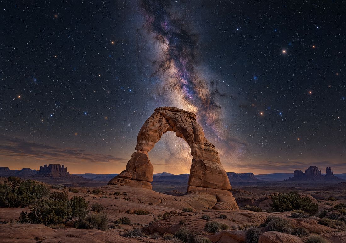 Milky Way Arch — iPhone Duo wallpaper