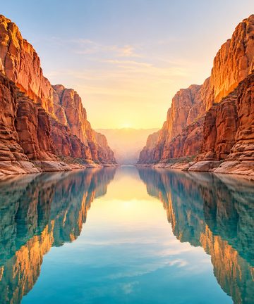 iPhone Duo wallpaper — Mirror Canyon