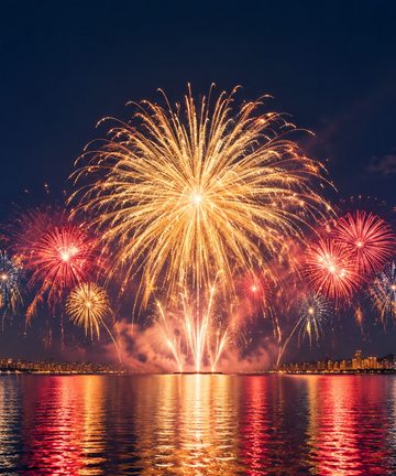 iPhone Duo wallpaper — New Year Burst