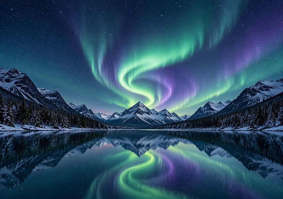 Aurora Spiral — fondo de pantalla para iPhone Duo