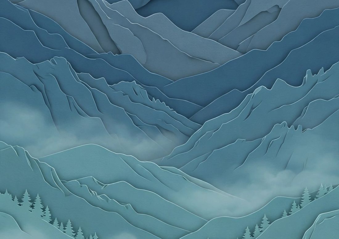 Misty Ranges — fondo de pantalla para iPhone Duo