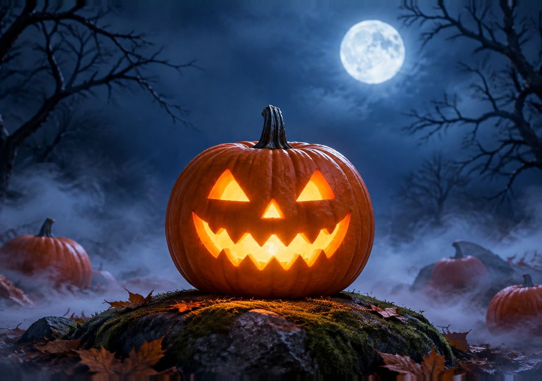 Jack-o'-Lantern — fondo de pantalla para iPhone Duo