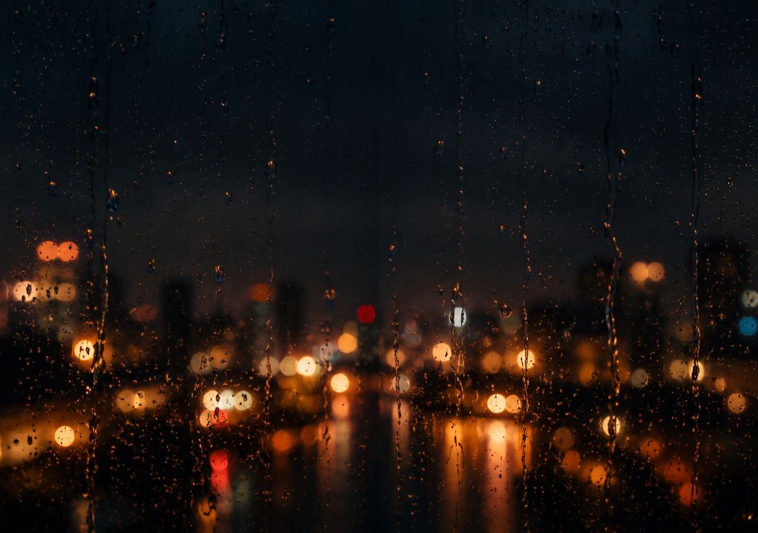 Night Rain — iPhone Duo wallpaper