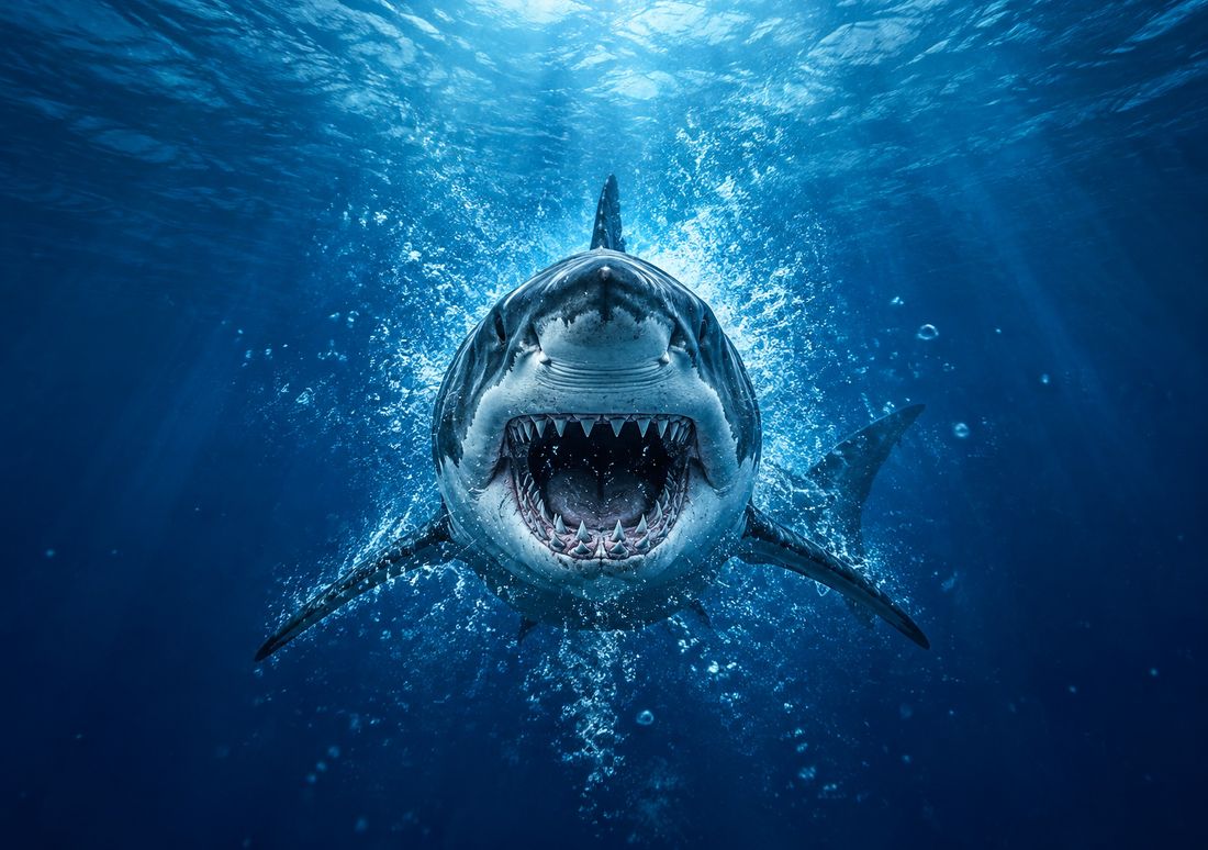 Shark Breakout — fondo de pantalla para iPhone Duo