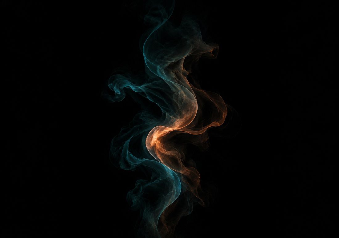 Smoke & Ink — iPhone Duo wallpaper