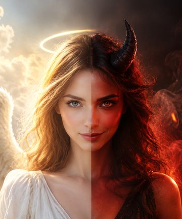 iPhone Duo wallpaper — Angel & Devil