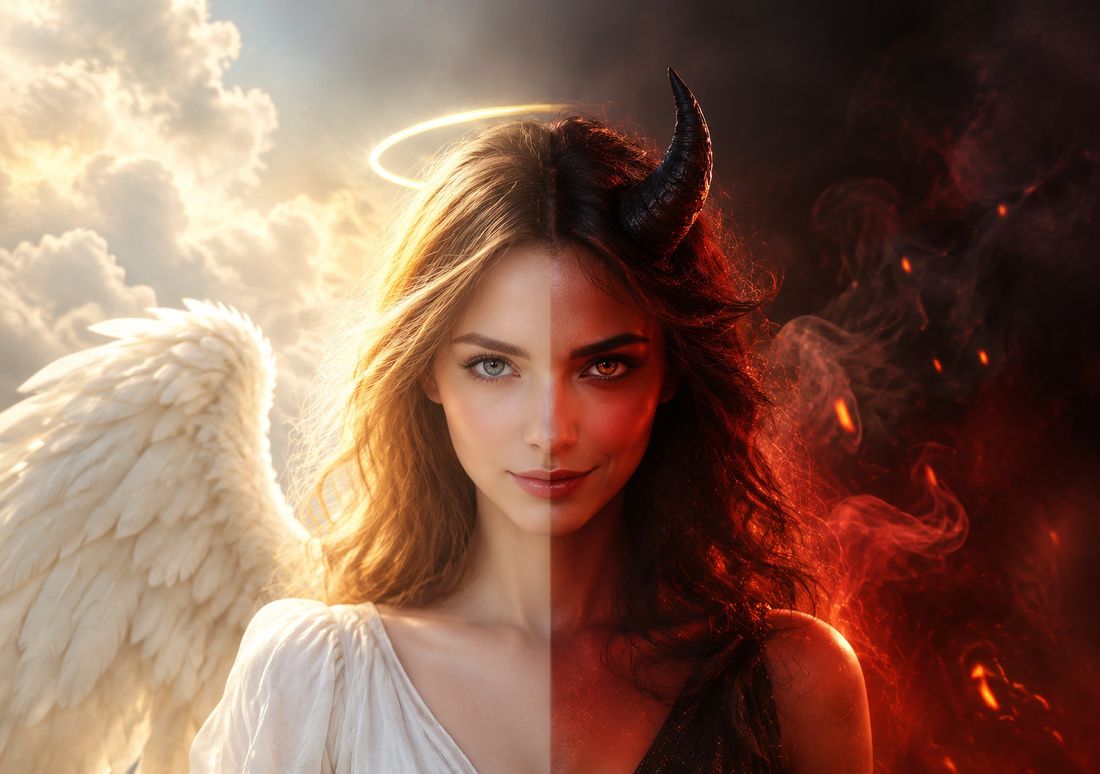 Angel & Devil — fondo de pantalla para iPhone Duo
