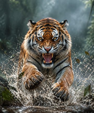 iPhone Duo wallpaper — Tiger Leap