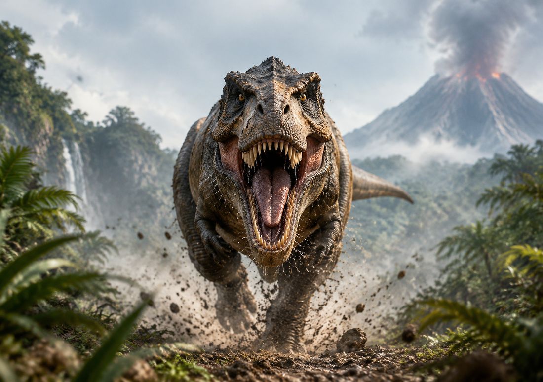 T. Rex Roar — fondo de pantalla para iPhone Duo