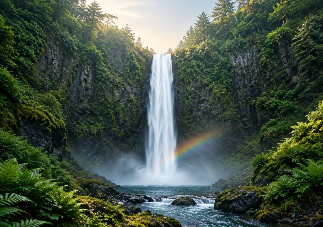 Crease Falls — fondo de pantalla para iPhone Duo
